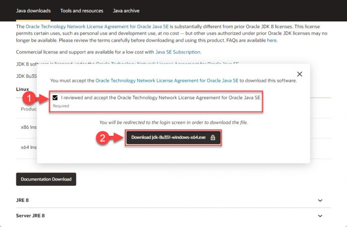 Accept licensing agreement