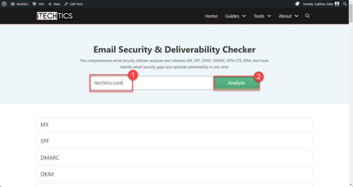 Analyze your domain