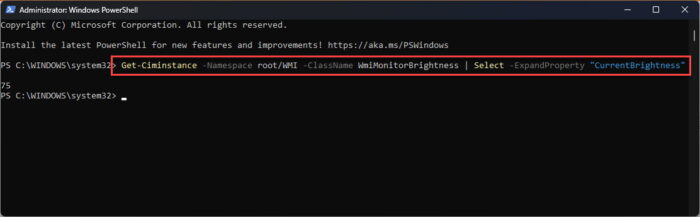 All The Ways To Adjust Screen Brightness On Windows 11 11 Get screen brightness level using PowerShell