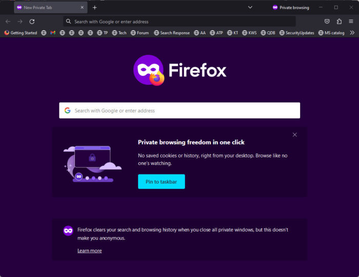 How To Enable, Disable In-Private Browsing In All Browsers 12 Private window in Mozilla Firefox