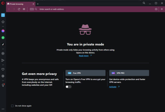 How To Enable, Disable In-Private Browsing In All Browsers 36 Private window in Opera