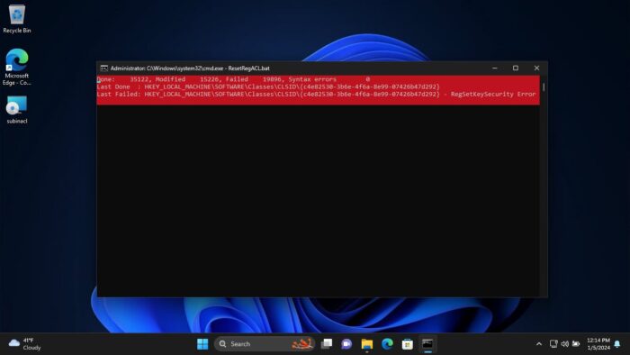 How To Reset Windows Registry And Permissions (ACL) To Defaults 11 Windows Registry permissions resetting to default values