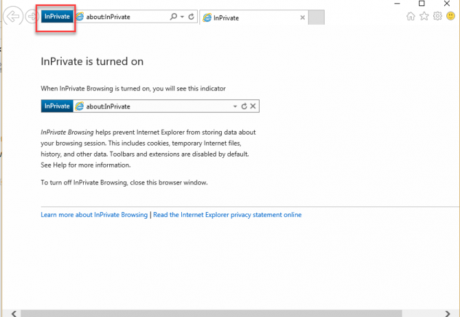 How To Enable, Disable In-Private Browsing In All Browsers 48 Internet Explorer's InPrivate window